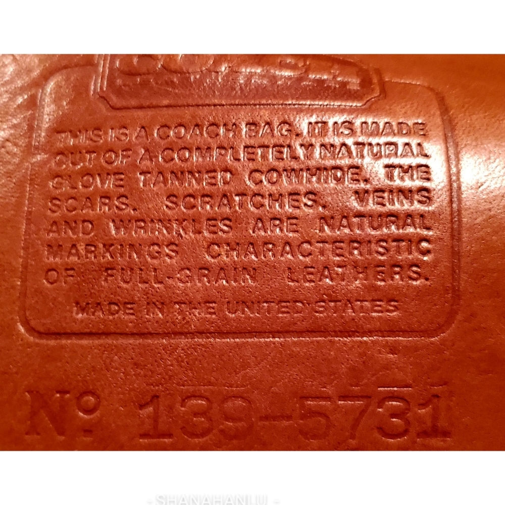 Coach VTG British Tan Leather #5731 RARE Crossbody - Picture 4 of 13